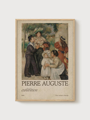 Pierre-Auguste Renoir Print poster in oak frame