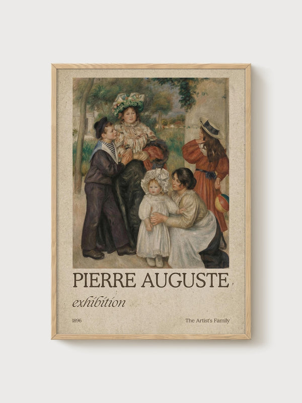 Pierre-Auguste Renoir Print poster in oak frame