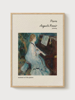 Pierre-Auguste Renoir Print poster in oak frame