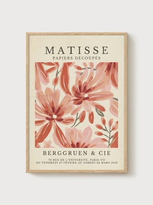 Henri Matisse Print poster in oak frame