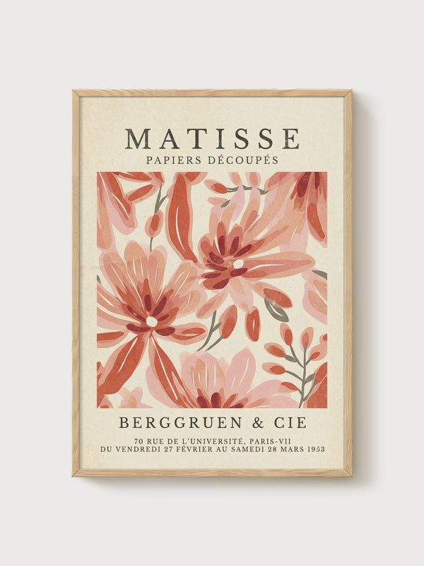 Henri Matisse Print poster in oak frame