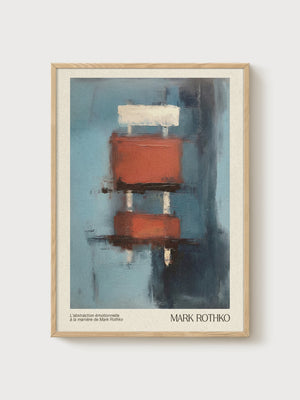 Mark Rothko Print poster in oak frame