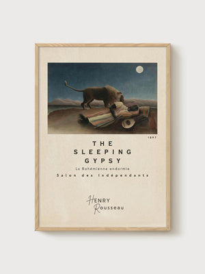 Henri Rousseau Print poster in oak frame