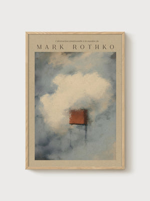Mark Rothko Print poster in oak frame