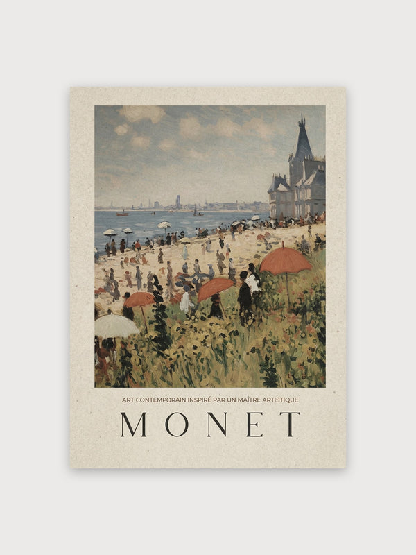 Monet Beach Scene - Digital Download
