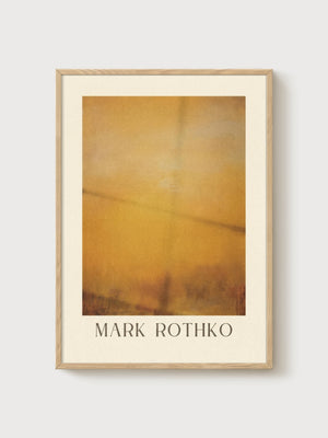Mark Rothko Print poster in oak frame
