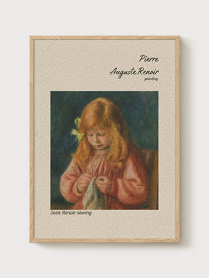 Pierre-Auguste Renoir Print poster in oak frame