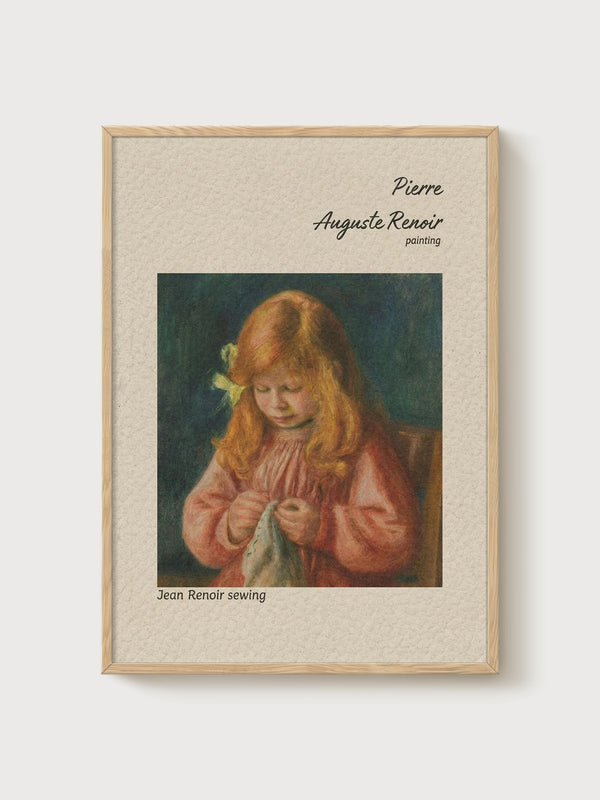 Pierre-Auguste Renoir Print poster in oak frame
