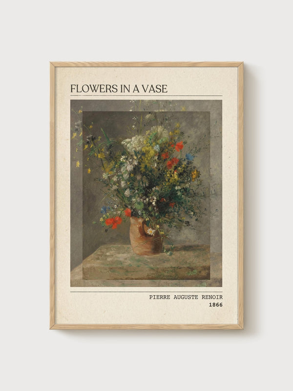Pierre-Auguste Renoir Print poster in oak frame
