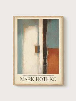 Mark Rothko Print poster in oak frame