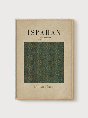 William Morris Print poster in oak frame