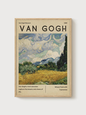 Vincent van Gogh Print poster in oak frame