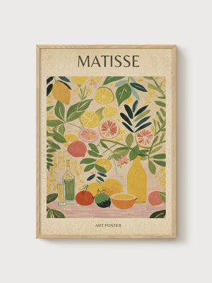 Henri Matisse Print poster in oak frame
