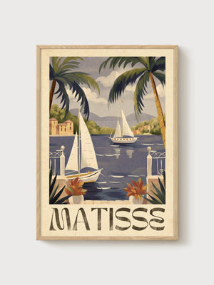 Henri Matisse Print poster in oak frame