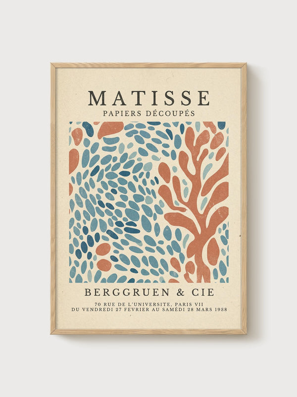 Henri Matisse Print poster in oak frame