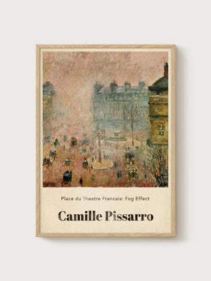 Camille Pissarro Print poster in oak frame