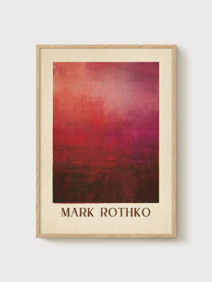 Mark Rothko Print poster in oak frame