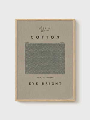 William Morris Print poster in oak frame