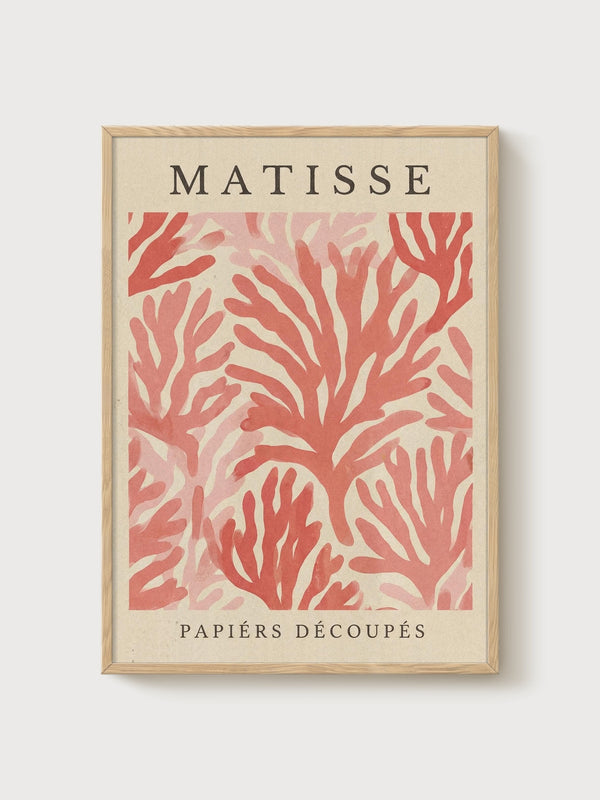 Henri Matisse Print poster in oak frame