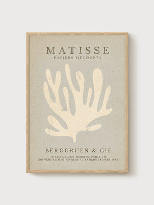 Henri Matisse Print poster in oak frame