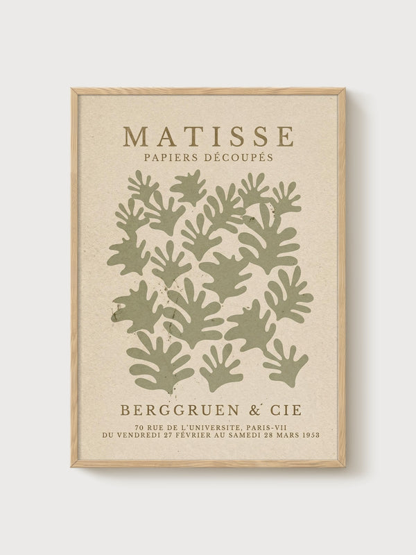 Henri Matisse Print poster in oak frame