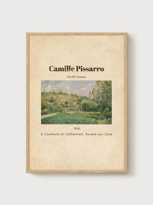 Camille Pissarro Print poster in oak frame