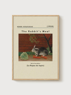 Henri Rousseau Print poster in oak frame