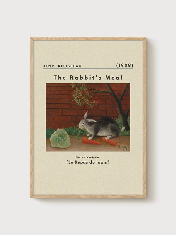 Henri Rousseau Print poster in oak frame