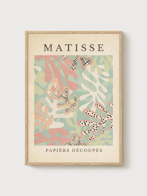 Henri Matisse Print poster in oak frame