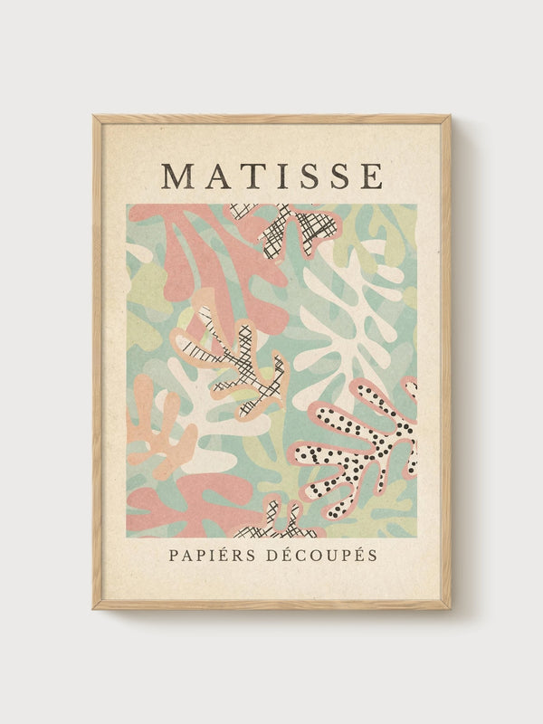 Henri Matisse Print poster in oak frame