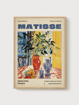 Henri Matisse Print poster in oak frame