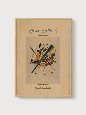 Wassily Kandinsky poster in oak frame