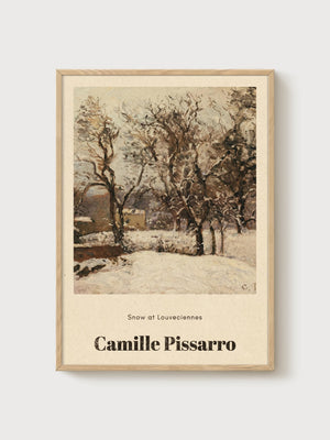 Pissarro Wall Art poster in oak frame