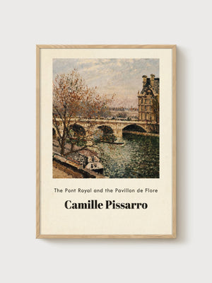 Camille Pissarro Print poster in oak frame
