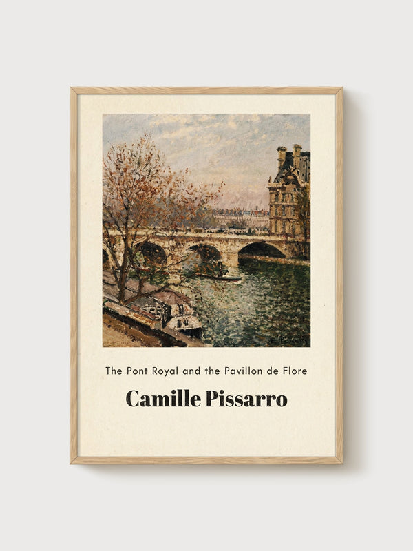 Camille Pissarro Print poster in oak frame