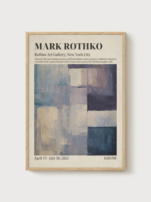Mark Rothko Print poster in oak frame