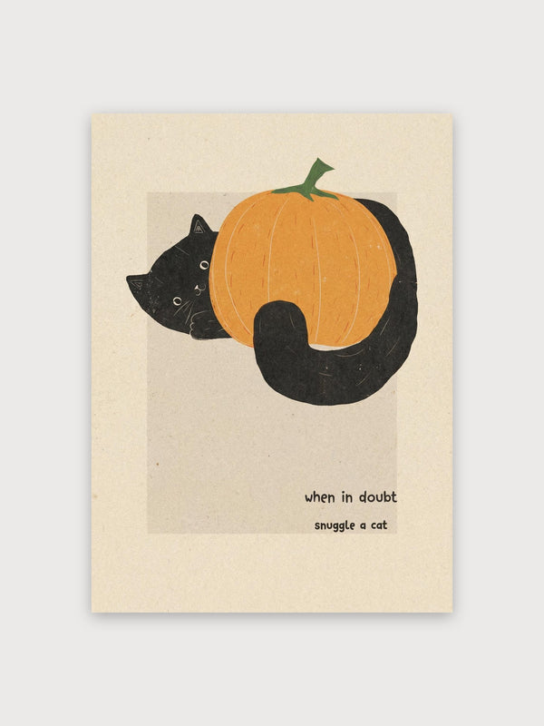 Black Cat Pumpkin - Digital Download