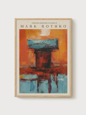 Mark Rothko Print poster in oak frame