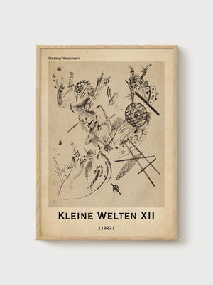 Wassily Kandinsky Print poster in oak frame