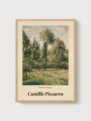 Camille Pissarro Print poster in oak frame
