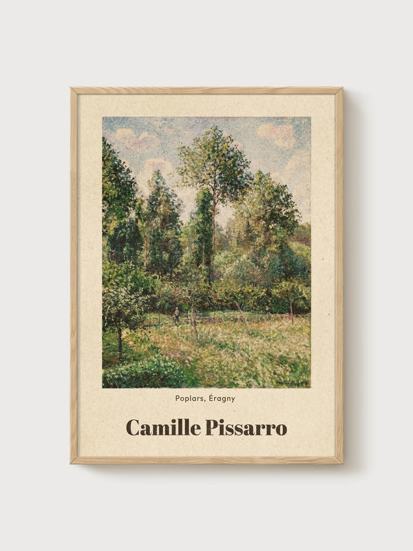 Camille Pissarro Print poster in oak frame