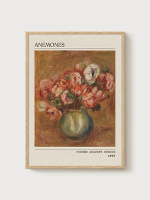 Pierre-Auguste Renoir Print poster in oak frame