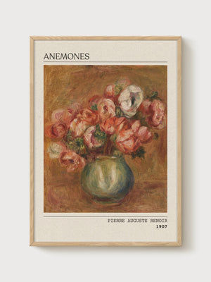Pierre-Auguste Renoir Print poster in oak frame