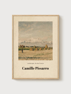 Camille Pissarro Print poster in oak frame