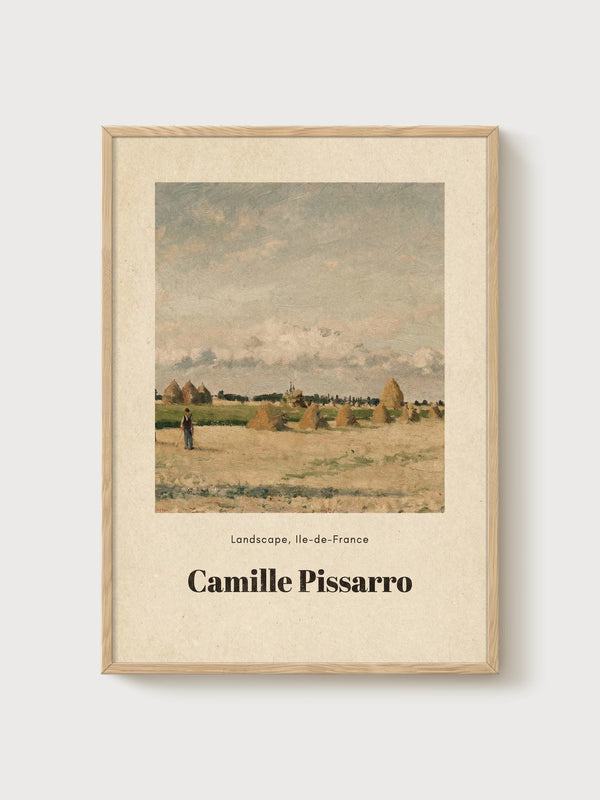 Camille Pissarro Print poster in oak frame