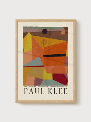 Paul Klee Print poster in oak frame