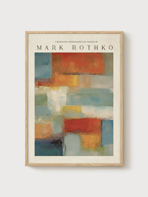 Mark Rothko Print poster in oak frame