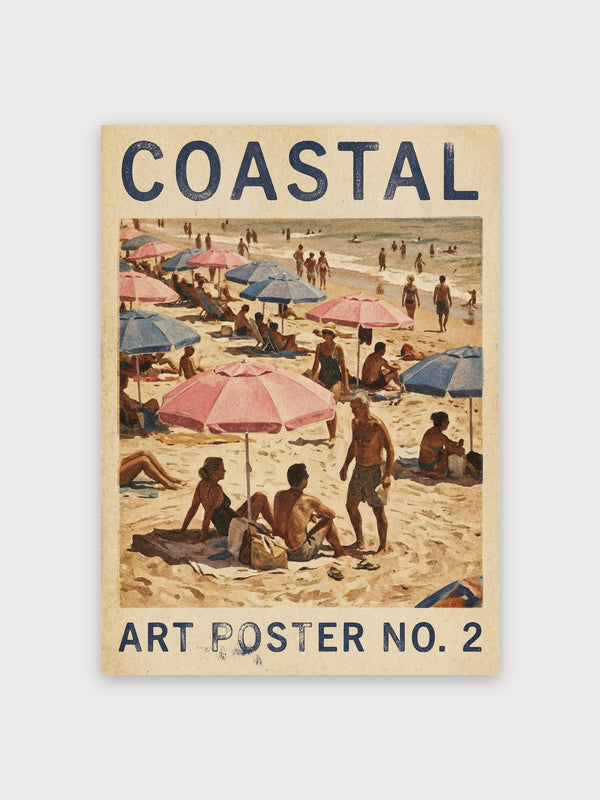 Coastal Beach Poster - Digital Download