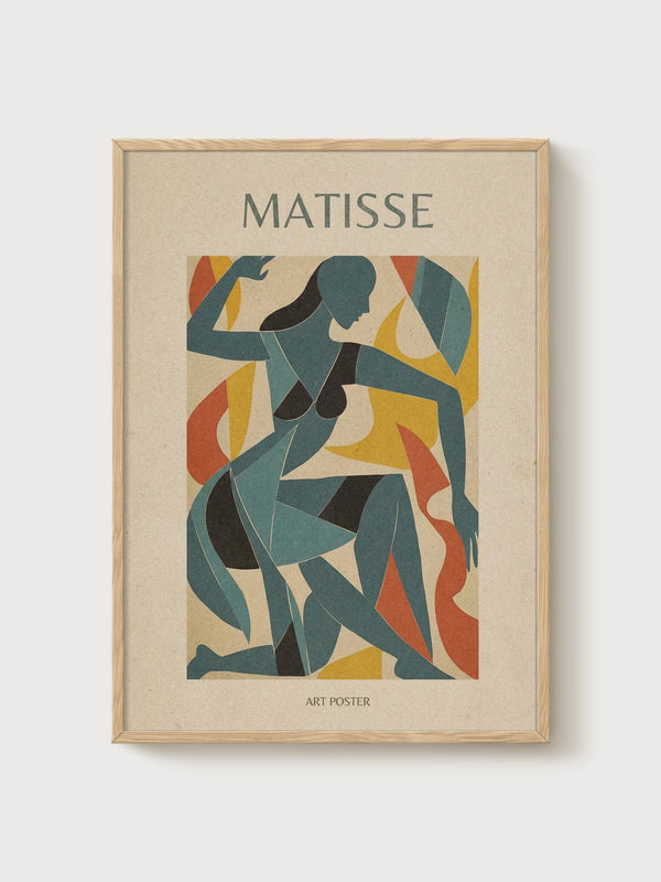 Henri Matisse Print poster in oak frame