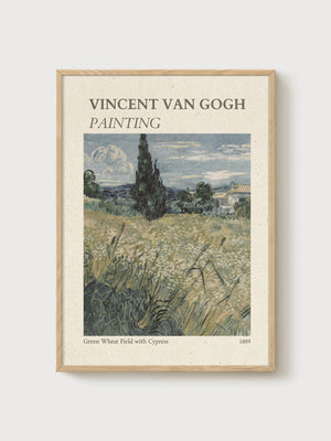 Vincent Van Gogh Print poster in oak frame